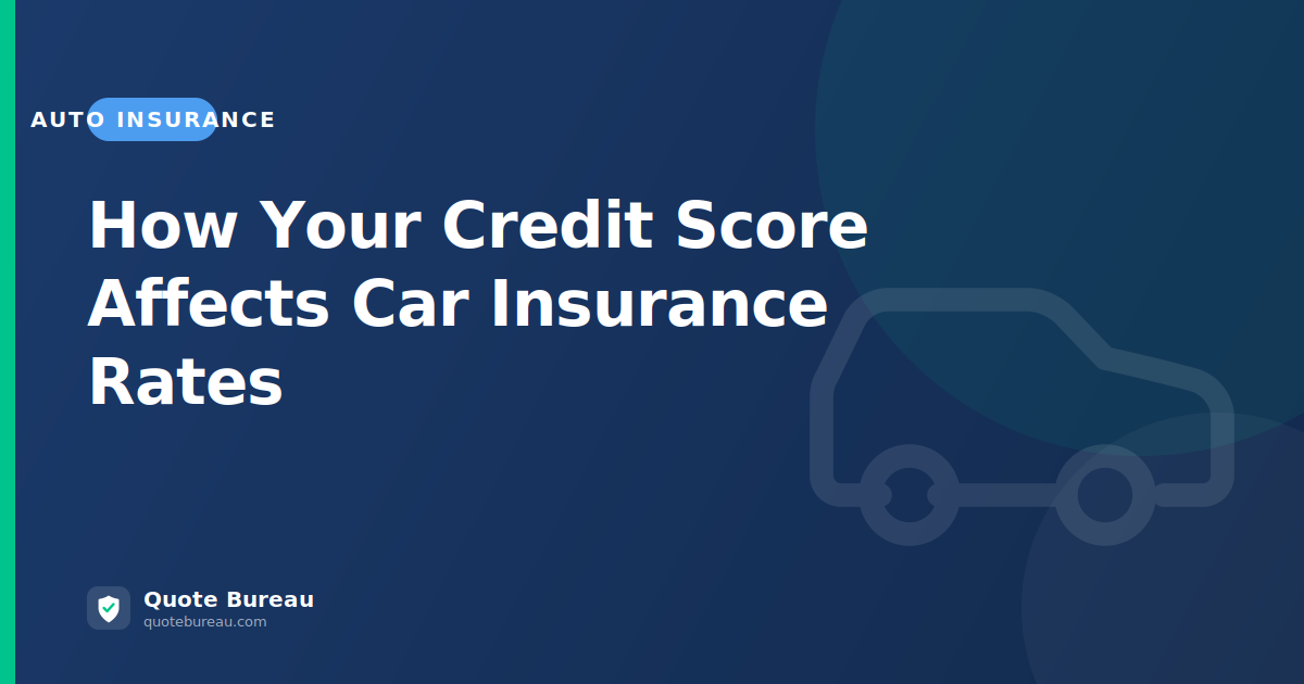 How Your Credit Score Affects Car Insurance Rates